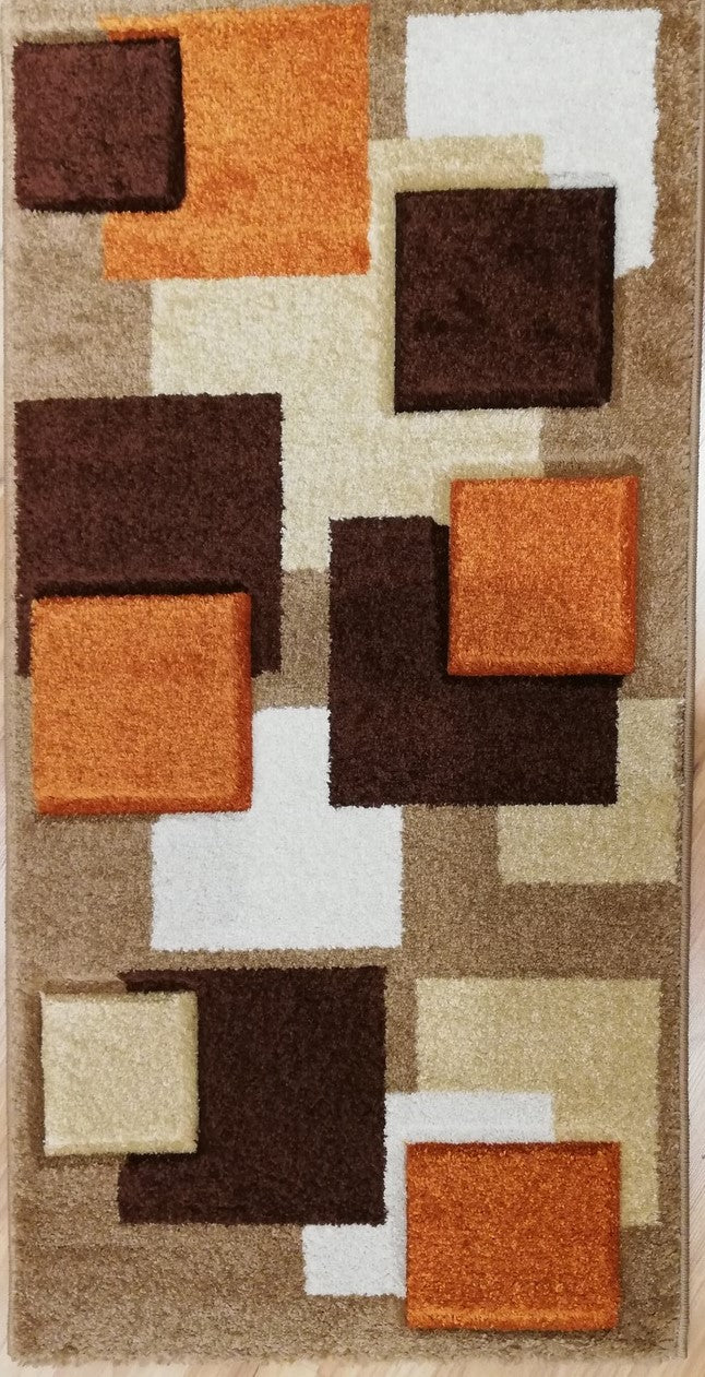 Feshane branco-mostarda